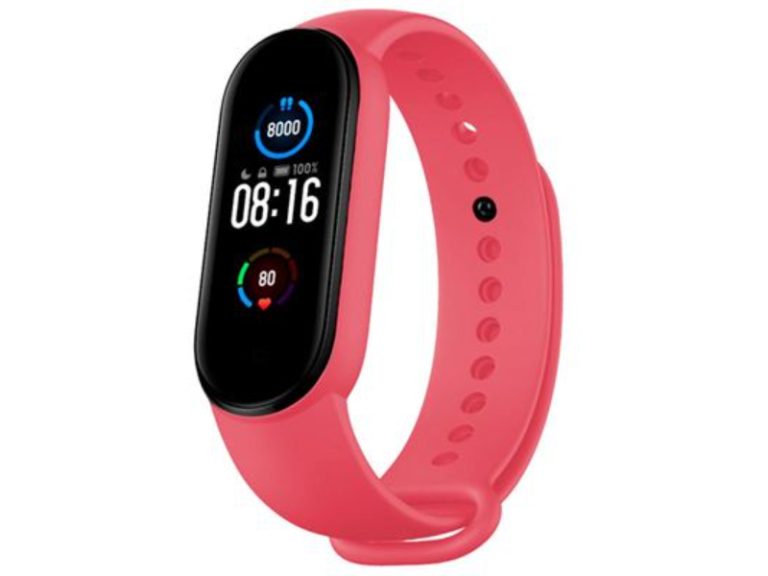 Pulseira Silicone Xiaomi Mi Band 5 Rosa
