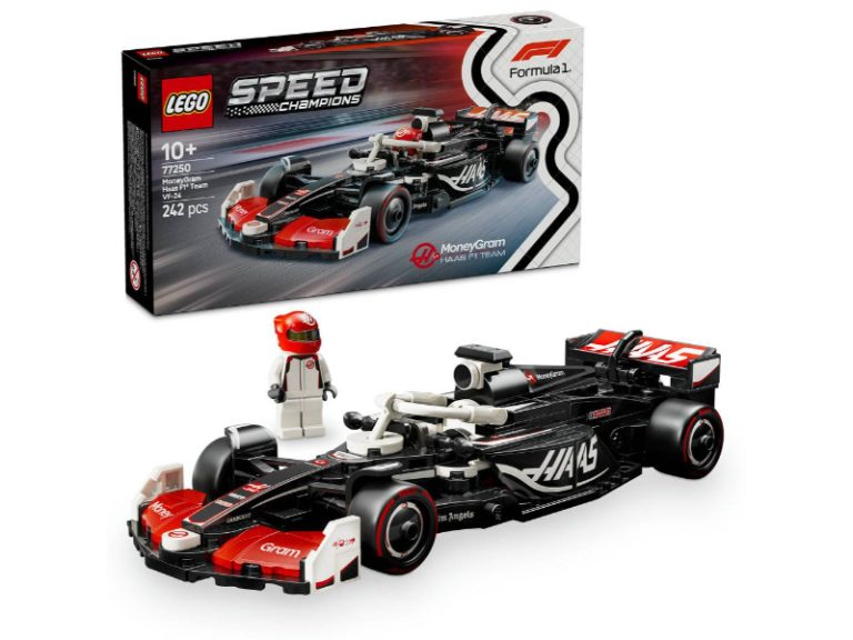 LEGO Speed Champions: Carro de Corrida MoneyGram Haas F1® Team VF-24 | Idades 10+ | 242 Peças | Item 77250