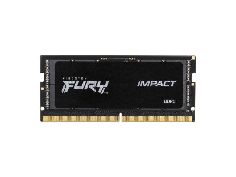Memória RAM SO-DIMM Kingston Fury Impact 32GB (1x32GB) DDR5-5600MHz CL40 (40-40-40) 1.1V 2Rx8 Preta