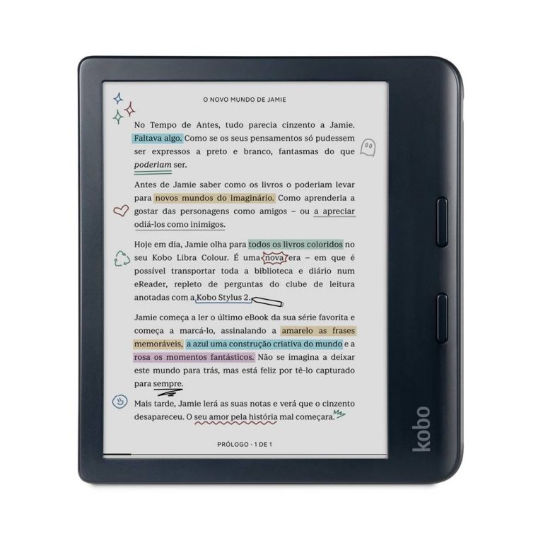 eReader Kobo Libra Colour 7 32GB Wi-Fi Preto