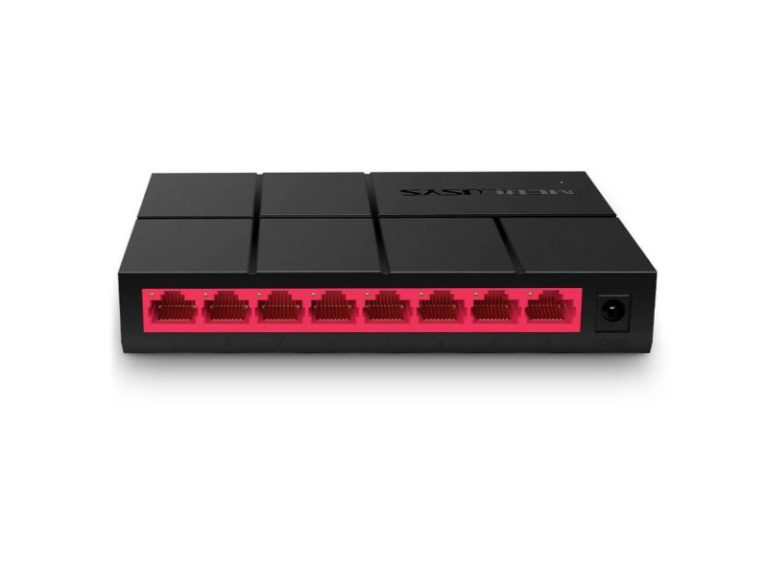 Switch de Rede Mercusys MS108G Mini 8 Portas Gigabit UnManaged