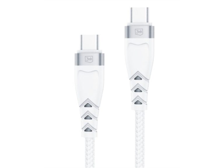 Cabo de Dados USB-C para USB-C 3A/60W 1m Branco