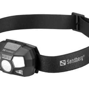 lanterna frontal sandberg headlamp 5in1 sensor