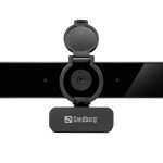 3-webcam 4k uhd 3840x2160 8mp lente vidro autofocus zoom 4x pan tilt telecomando mute flip microfone duplo omnidireccional cancelamento ruido tampa privacidade rosca tripe usb-c usb-a 2m