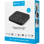 9-powerbank sandberg all-in-1 laptop 24000mah 88wh