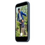 Capa em silicone com MagSafe para iPhone 17 Azul-âncora