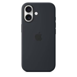 Capa em silicone com MagSafe para iPhone 17 Preto