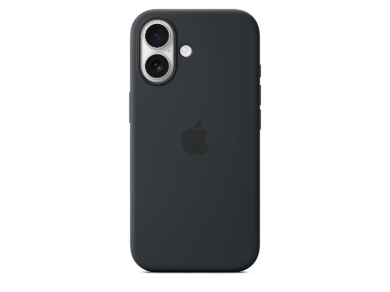 Capa em silicone com MagSafe para iPhone 17 Preto