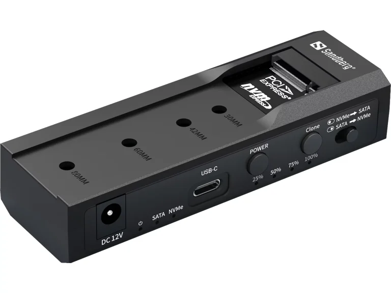 dock cloner usb 3.2 gen2 10gbps sata 35 24tb 25 8tb nvme m2 2230 2240 2260 2280 4tb clonagem bidirecional offline jms581d alimentacao 12v 3a garantia 5 anos