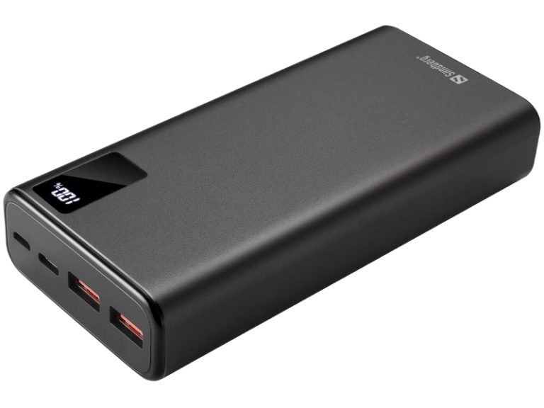 Powerbank Sandberg 20000mAh USB-C PD 20W vista frontal