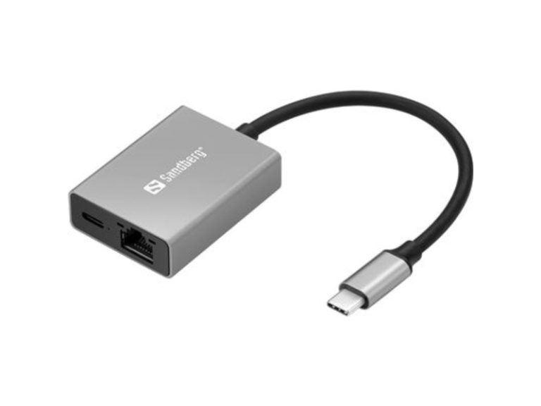 Adaptador USB-C Gigabit Ethernet Sandberg PD 100W