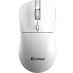 2---rato sem fios branco 1600 dpi dongle usb