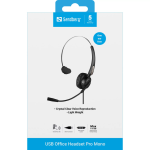 4-headset usb mono escritorio sandberg office headset pro