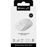 6---rato sem fios branco 1600 dpi dongle usb