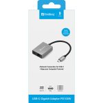 Adaptador USB-C Gigabit Ethernet Sandberg PD 100W