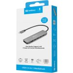 Caixa2 - Hub USB-C 6 em 1 Sandberg MediaDock