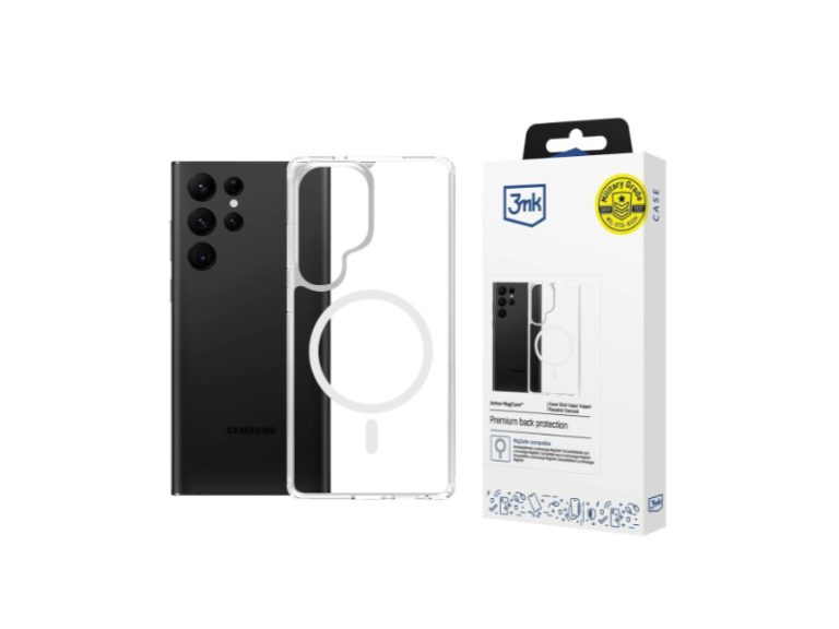 Capa 3MK para Samsung Galaxy S25 Ultra Armor MagCase Transparente