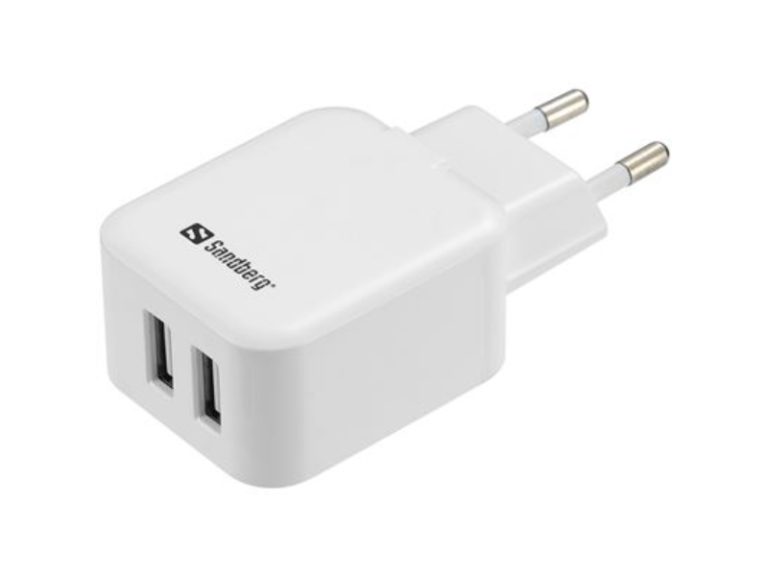 Carregador AC Duplo USB Sandberg 2.4A+1A EU