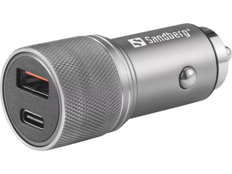Carregador Automóvel Sandberg 1xQC3.0+1xUSB-C 48W