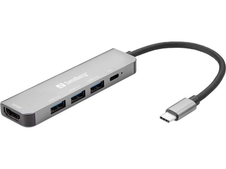Dock USB-C Sandberg HDMI+3xUSB+PD 100W