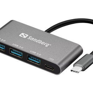 Hub USB-C para 3x USB 3.0 com PD Sandberg