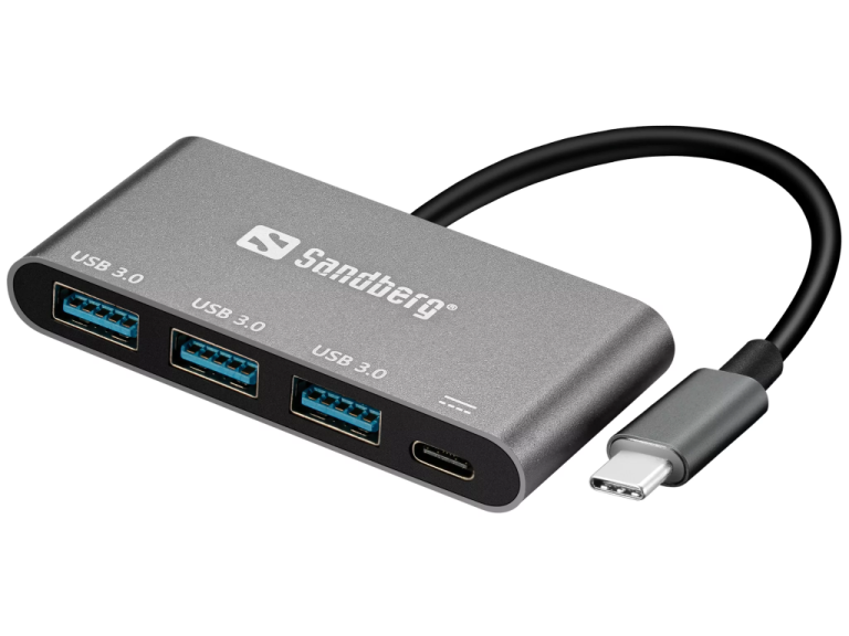Hub USB-C para 3x USB 3.0 com PD Sandberg