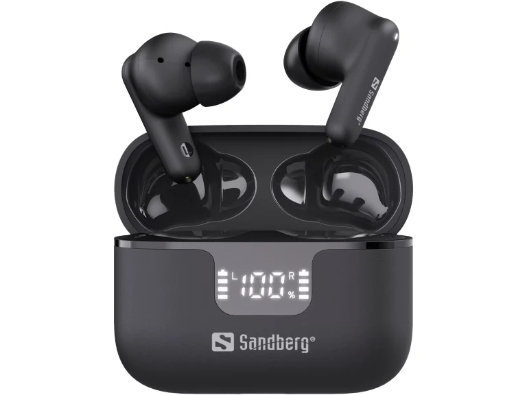 auriculares sem fios sandberg wireless earbuds anc enc