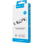 caixa do leitor de cartoes 3 em 1 usb-c usb-a microusb sandberg
