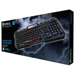 teclado gaming com base metal estavel