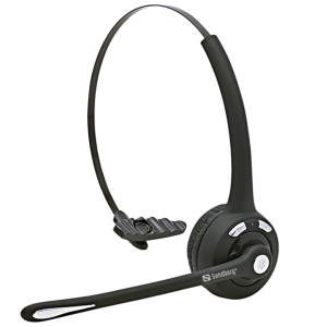 headset sem fios sandberg 126-23 bluetooth 5.0 microfone rotativo 180 graus autonomia 15 horas usb-c