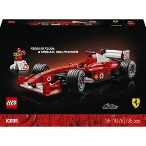 LEGO Icons: Ferrari F2004 e M.Schumacher | Idades 18+ | 735 Peças | Item 11375