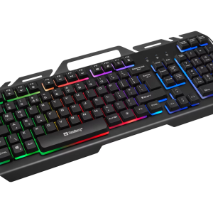 teclado gaming com base metal estavel