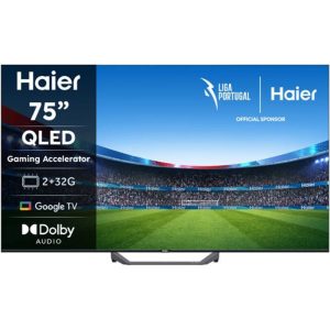 Smart TV Haier 75" QLED UHD 4K H75S80FUX Google TV - 190cm