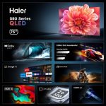 TV Haier 75" QLED UHD 4K H75S80FUX Google TV - 190cm