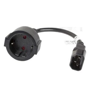 Cabo Alimentação Lanberg lec/Schuko C14 Fêmea 20cm
