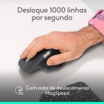 Rato Logitech MX Master 4 Rato Ergonómico Sem Fios RF + Bluetooth 8000 DPI com 8 Botões Grafite