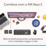 Rato Logitech MX Master 4 Rato Ergonómico Sem Fios RF + Bluetooth 8000 DPI com 8 Botões Grafite