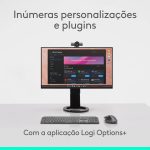 Rato Logitech MX Master 4 Rato Ergonómico Sem Fios RF + Bluetooth 8000 DPI com 8 Botões Grafite