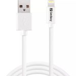 Cabo Sandberg USB-A para Lightning 1M Branco