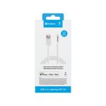 Cabo Sandberg USB-A para Lightning 1M Branco