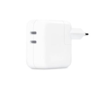 Adaptador de Corrente Apple c/ Porta USB‑C Dupla 35W Branco