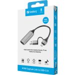 Adaptador de Captura HDMI USB-C/USB-A Sandberg