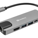 Dock USB-C 5 em 1 Sandberg para Viagem SAVER