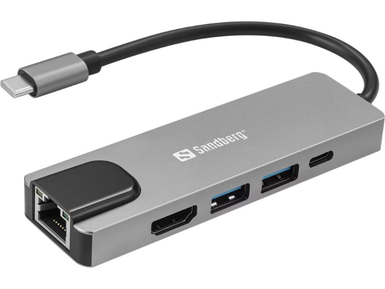 Dock USB-C 5 em 1 Sandberg para Viagem SAVER