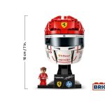 LEGO Editions F1 Capacete Scuderia Ferrari HP de Charles Leclerc Idades 14+ 886 Peças Item 43014