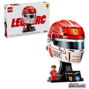 LEGO Editions F1 Capacete Scuderia Ferrari HP de Charles Leclerc Idades 14+ 886 Peças Item 43014