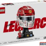LEGO Editions F1 Capacete Scuderia Ferrari HP de Charles Leclerc Idades 14+ 886 Peças Item 43014
