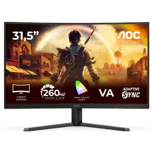 Monitor Curvo AOC Gaming C32G42ZE VA W-LED 31.5 FHD 169 260Hz(OC) VESA Adaptive Sync