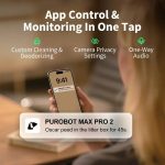 Caixa de Areia PETKIT Purobot Max Pro 2 c/ Câmara Smart Cat Litter Box