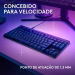 Teclado Mecânico Logitech G515 TKL RGB Wired PT GL Tactile Switches Preto
